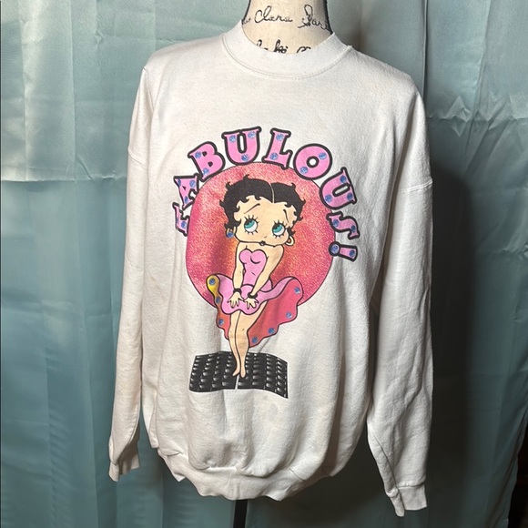 RARE Betty Boop FABULOUS Sweatshirt - Picture 1 of 6